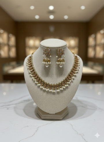 Imperial Pearl Polki Set