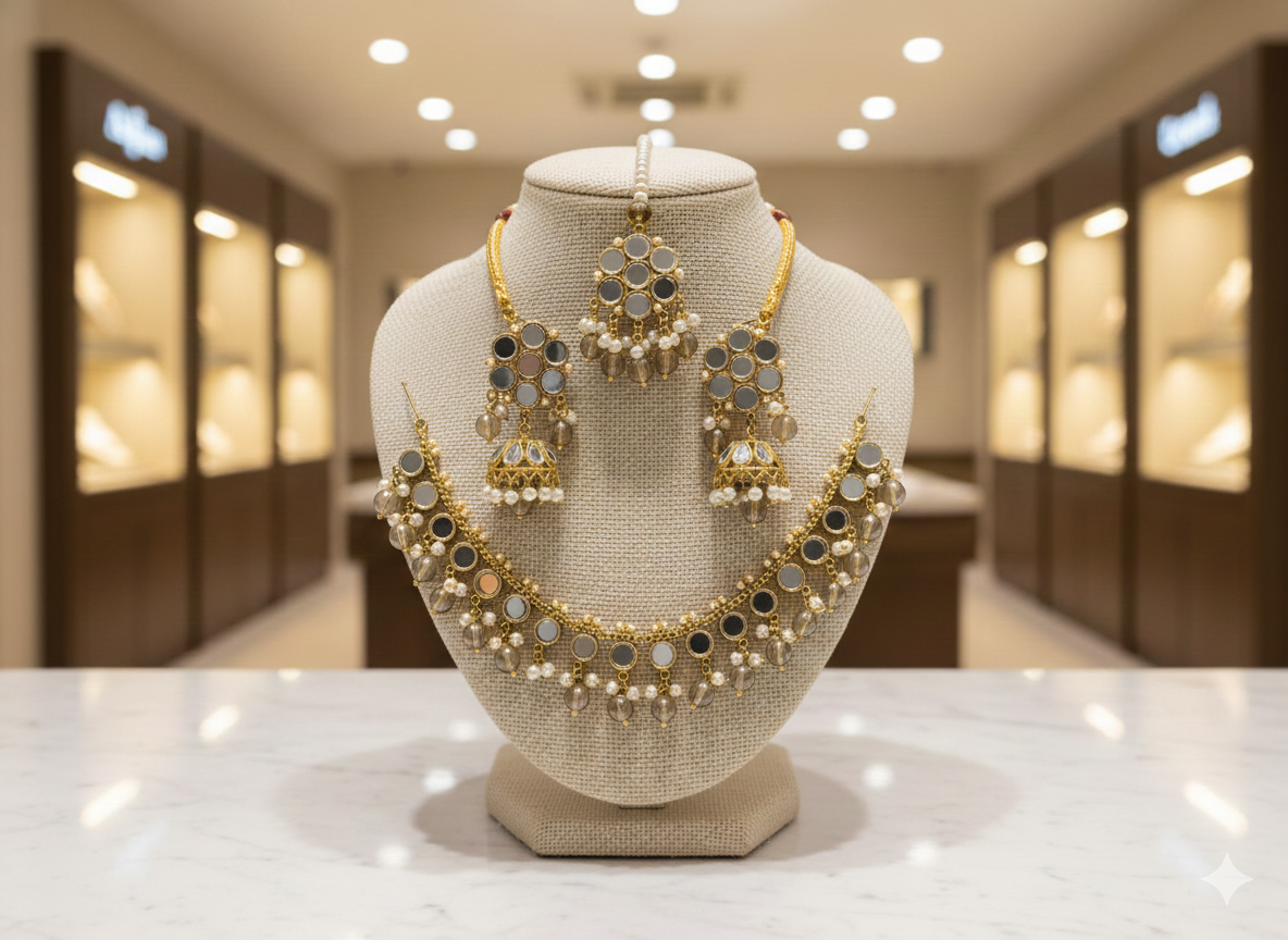 Classic Pearl Beaded Set